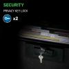imageSentrySafe Black Fireproof Document Box with Key Lock Safe Secures Files and Documents for Home or Office 061 Cubic Feet 136 x 153 x 121 inches 1170