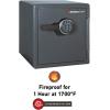 imageSentrySafe Black Fireproof Safe with Digital Push Button Keypad Home Safe For Money Documents and other Valuables 123 Cubic Feet SF123ESSafe