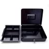 imageSentrySafe Black Money Saving Box with Cash Tray and Key Lock Portable Safe Box with Carrying Handle 021 Cubic Feet 375 x 12 x 93 Inches CB12Cash Box