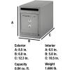 imageSentrySafe Depository Safe with Dual Key Lock Steel Drop Slot Safe for Offices and Businesses Stores Cash Money 023 Cubic Feet 85 x 6 x 123 Inches UC025K023 cu ft small