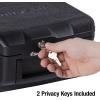 imageSentrySafe Fireproof Money Safe with Key Lock Black Lock Box with Portable Carrying Handle for Travel Exterior 143 in W x 112 in D x 61 in H 1200Fire resistant box