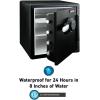 imageSentrySafe Fireproof and Waterproof Black Steel Home Safe with Dial Combination Lock for Cash or Documents 123 Cubic Feet 178 x 163 x 193 x Inches SFW123CUDigital Keypad  interior light