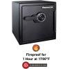 imageSentrySafe Fireproof and Waterproof Black Steel Home Safe with Dial Combination Lock for Cash or Documents 123 Cubic Feet 178 x 163 x 193 x Inches SFW123CUDial Combination