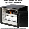 imageSentrySafe Fireproof and Waterproof Black Steel Home Safe with Dial Combination Lock for Cash or Documents 123 Cubic Feet 178 x 163 x 193 x Inches SFW123CUDigital Keypad  interior light
