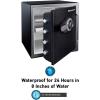 imageSentrySafe Fireproof and Waterproof Black Steel Home Safe with Dial Combination Lock for Cash or Documents 123 Cubic Feet 178 x 163 x 193 x Inches SFW123CUDial Combination