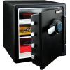 imageSentrySafe Fireproof and Waterproof Black Steel Home Safe with Dial Combination Lock for Cash or Documents 123 Cubic Feet 178 x 163 x 193 x Inches SFW123CUDigital Keypad  interior light