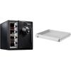 imageSentrySafe Fireproof and Waterproof Black Steel Home Safe with Dial Combination Lock for Cash or Documents 123 Cubic Feet 178 x 163 x 193 x Inches SFW123CUDial Combination