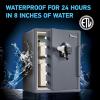imageSentrySafe Fireproof and Waterproof Home Safe with Biometric Fingerprint Lock Keypad and Key Lock for Securing Money Jewelry Documents 123 Cubic Feet SFW123BTC205 cuft