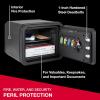 imageSentrySafe Fireproof and Waterproof Large Safe with Backlit Digital Keypad and Override Key for Passports Money Jewelry 081 Cubic Feet FPW082HTC1Hr Fireproof  Keypad