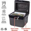 imageSentrySafe Fireproof and Waterproof Lock Box with Key Lock File Safe with Carrying Handles for Documents 066 Cubic Feet 141 x 166 x 138 Inches FHW40100KEY LOCK