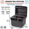 imageSentrySafe Fireproof and Waterproof Lock Box with Key Lock File Safe with Carrying Handles for Documents 066 Cubic Feet 141 x 166 x 138 Inches FHW40100KEY LOCK