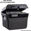 imageSentrySafe Fireproof and Waterproof Lock Box with Key Lock File Safe with Carrying Handles for Documents 066 Cubic Feet 141 x 166 x 138 Inches FHW40100DIGITAL KEYPAD LOCK
