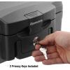 imageSentrySafe Fireproof and Waterproof Safe Black Portable Lock Box with Key Lock and Carrying Handle for Money Passport Exterior 143 in W x 13 in D x 61 in H H0100Safe