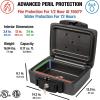 imageSentrySafe Fireproof and Waterproof Safe Black Portable Lock Box with Key Lock and Carrying Handle for Money Passport Exterior 143 in W x 13 in D x 61 in H H0100Safe