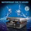 imageSentrySafe Fireproof and Waterproof Safe Box with Key Lock Fire and Water Chest Safe for Valuables 036 Cubic Feet 76 x 165 x 148 Inches CHW30220Key Lock