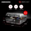 imageSentrySafe Fireproof and Waterproof Safe Box with Key Lock Fire and Water Chest Safe for Valuables 036 Cubic Feet 76 x 165 x 148 Inches CHW30220Key Lock