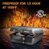 imageSentrySafe Fireproof and Waterproof Safe Box with Key Lock Fire and Water Chest Safe for Valuables 036 Cubic Feet 76 x 165 x 148 Inches CHW30220Key Lock