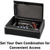 imageSentrySafe Gun Safe with Digital Keypad Lock Pistol Safe with Capacity for One Handgun Firearm Storage with Bolt Down Kit for Home Car QAP1E1 Gun Capacity