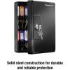 imageSentrySafe Key Box Small Black Key Lock Box Locked Key Rack Wall Mount for Secure and Easy Access to Multiple Keys 006 Cubic Feet KB2525 key capacity