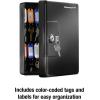 imageSentrySafe Key Box Small Black Key Lock Box Locked Key Rack Wall Mount for Secure and Easy Access to Multiple Keys 006 Cubic Feet KB2525 key capacity