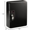 imageSentrySafe Key Box Small Black Key Lock Box Locked Key Rack Wall Mount for Secure and Easy Access to Multiple Keys 006 Cubic Feet KB2550 key capacity