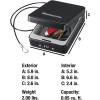 imageSentrySafe Mini Safe is a Lock Box with Key Lock for Office or Dorm that Secures Money Passports or Other Small Valuables Exterior 26 H x 59 W x 80 inches P005KBlack