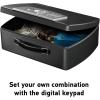 imageSentrySafe Portable Black Safe Box with Digital Keypad Lock Small Steel Travel Safe with Carrying Handle for Money Passport 021 Cubic Feet 44 x 13 x 10 Inches P021E