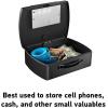 imageSentrySafe Portable Black Safe Box with Digital Keypad Lock Small Steel Travel Safe with Carrying Handle for Money Passport 021 Cubic Feet 44 x 13 x 10 Inches P021E
