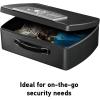 imageSentrySafe Portable Black Safe Box with Digital Keypad Lock Small Steel Travel Safe with Carrying Handle for Money Passport 021 Cubic Feet 44 x 13 x 10 Inches P021E
