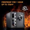 imageSentrySafe SFW123DSB Fireproof Safe and Waterproof Safe with Dial Combination 123 Cubic Feet Gray123 cuft