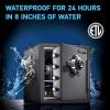 imageSentrySafe SFW123DSB Fireproof Safe and Waterproof Safe with Dial Combination 123 Cubic Feet Gray123 cuft