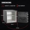 imageSentrySafe SFW123DSB Fireproof Safe and Waterproof Safe with Dial Combination 123 Cubic Feet Gray123 cuft