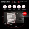 imageSentrySafe SFW123DSB Fireproof Safe and Waterproof Safe with Dial Combination 123 Cubic Feet Gray205 cuft