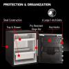 imageSentrySafe SFW123DSB Fireproof Safe and Waterproof Safe with Dial Combination 123 Cubic Feet Gray205 cuft