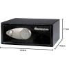 imageSentrySafe Safe with Digital Keypad Lock DOJCertified Steel Safe with Interior Lining and Bolt Down Kit for Money Jewelry Electronics 058 Cubic Feet 87 x 138 x 97 Inches X05507 Cubic Feet MediumWide