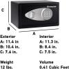 imageSentrySafe Safe with Digital Keypad Lock DOJCertified Steel Safe with Interior Lining and Bolt Down Kit for Money Jewelry Electronics 058 Cubic Feet 87 x 138 x 97 Inches X05504 Cubic Feet Small