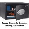 imageSentrySafe Safe with Digital Keypad Lock DOJCertified Steel Safe with Interior Lining and Bolt Down Kit for Money Jewelry Electronics 058 Cubic Feet 87 x 138 x 97 Inches X05512 Cubic Feet ExtraLarge