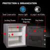 imageSentrySafe Waterproof and Fireproof Alloy Steel Digital Safe Box for Home with Code Button Keypad 123 Cubic Feet 178 x 163 x 193 Inches exterior SFW123GDC123 cuft
