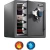 imageSentrySafe Waterproof and Fireproof Alloy Steel Digital Safe Box for Home with Code Button Keypad 123 Cubic Feet 178 x 163 x 193 Inches exterior SFW123GDC123 cuft