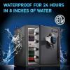 imageSentrySafe Waterproof and Fireproof Alloy Steel Digital Safe Box for Home with Code Button Keypad 123 Cubic Feet 178 x 163 x 193 Inches exterior SFW123GDC123 cuft