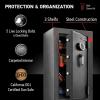 imageSentrySafe XXLarge Black Floor Safe with Digital Coded Keypad Gun Safe for Handgun or Other Valuables 22 Cubic Feet T633147 Cu Ft Fireproof  Waterproof Safe
