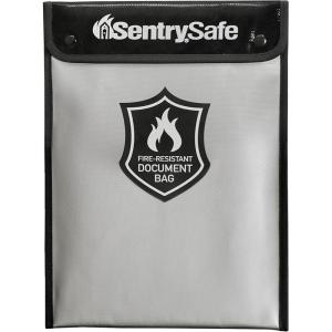 imageSentrySafe Fire and Water Resistant Portable Bag with Zipper for Money or Document Storage FBWLZ0SSCFire Resistant Document Bag