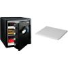 imageSentrySafe Fireproof and Waterproof Black Steel Home Safe with Dial Combination Lock for Cash or Documents 123 Cubic Feet 178 x 163 x 193 x Inches SFW123CUDigital Keypad  interior light
