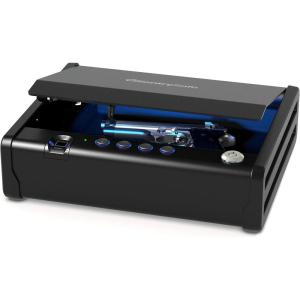 imageSentrySafe Biometric Gun Safe for Handgun or Pistol Fingerprint Safe with Interior Light 1 Handgun Capacity Firearm Storage with Bolt Down Kit QAP1BLX
