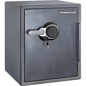 imageSentrySafe Fireproof and Waterproof Home Safe with Biometric Fingerprint Lock Keypad and Key Lock for Securing Money Jewelry Documents 123 Cubic Feet SFW123BTC205 cuft