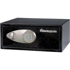 imageSentrySafe Safe with Digital Keypad Lock DOJCertified Steel Safe with Interior Lining and Bolt Down Kit for Money Jewelry Electronics 058 Cubic Feet 87 x 138 x 97 Inches X05507 Cubic Feet MediumWide