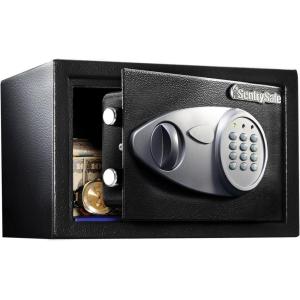 imageSentrySafe Safe with Digital Keypad Lock DOJCertified Steel Safe with Interior Lining and Bolt Down Kit for Money Jewelry Electronics 058 Cubic Feet 87 x 138 x 97 Inches X05504 Cubic Feet Small
